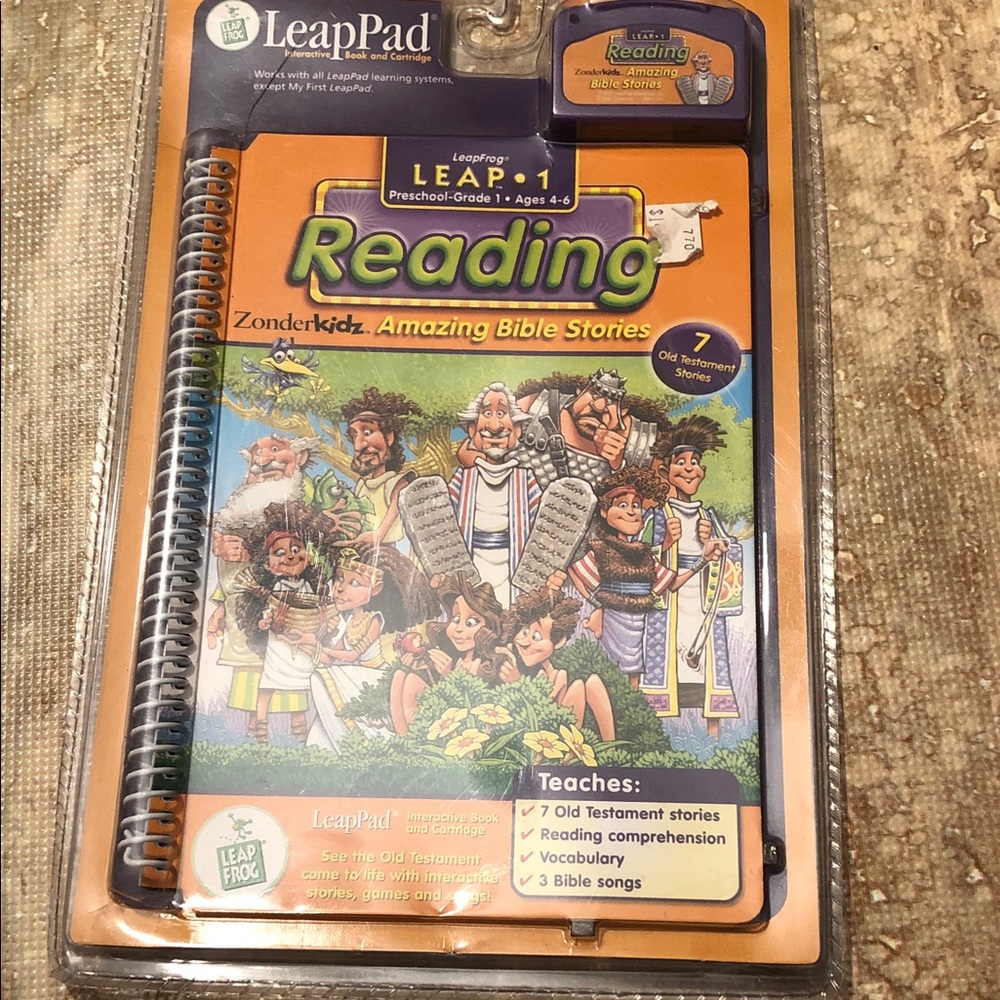 🆕LeapFrog LeapPad Reading Cartridge & Activity Book - Orange